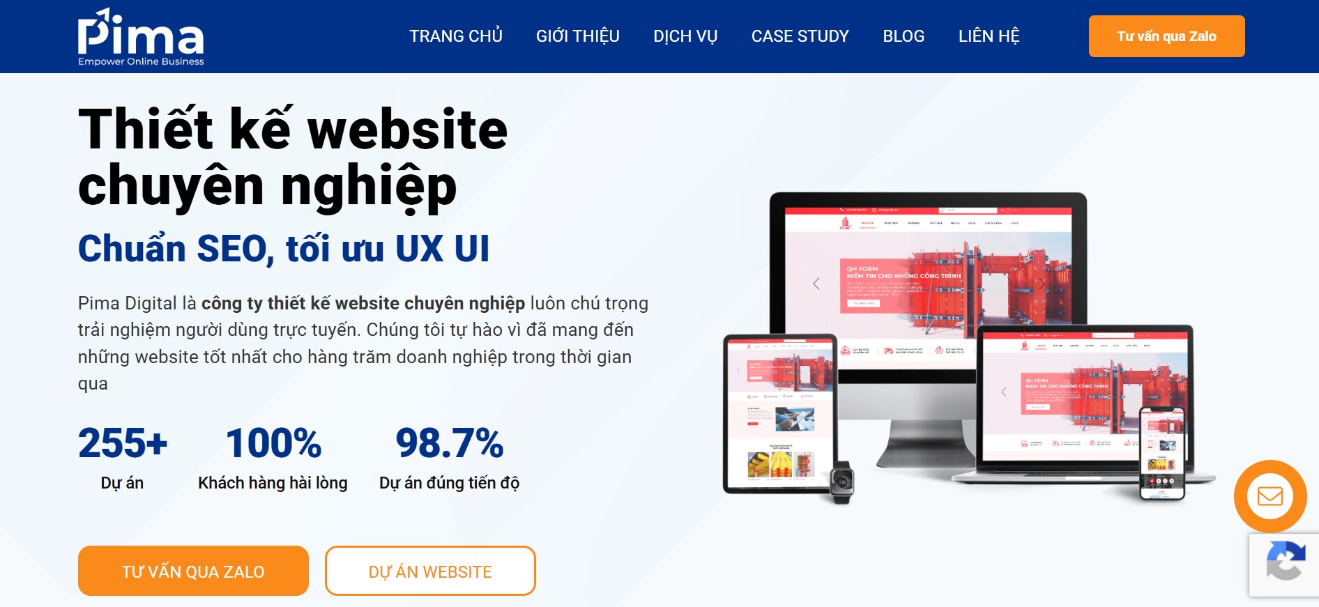 Pima Digital - Công ty thiết kế website bán hàng chuyên nghiệp, chuẩn SEO